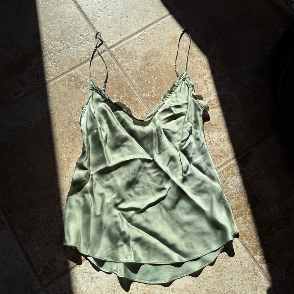 Wilfred Green Silk Like Camisole Top